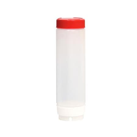 24 Oz Invertatop™ Squeeze Bottle With Red Cap